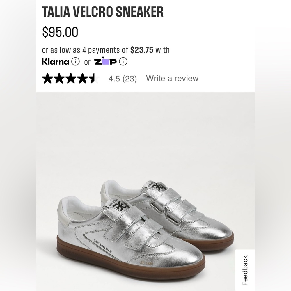 Sam Edelman Metallic Sneakers
